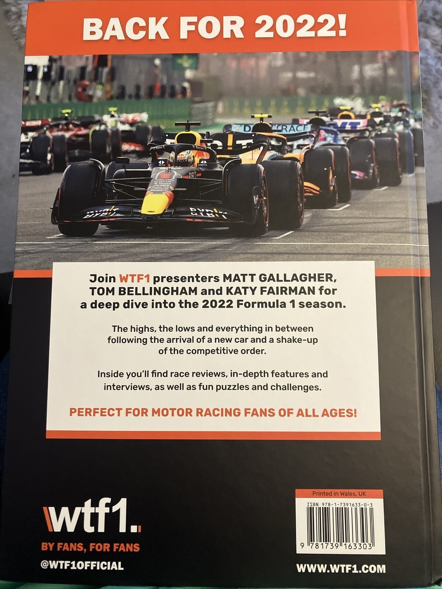 Formula 1 WTF1 Annual Hardcover Book 2022 | eBay