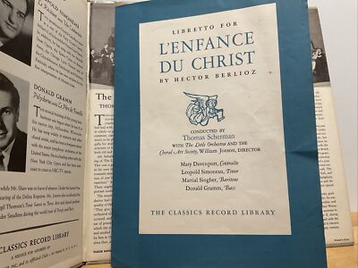 L'Enfance Du Christ Hector Berlioz gatefold double vinyl record