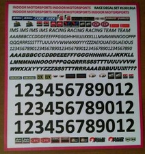 MAKE YOUR OWN NAME 1/24 SLOT CAR DECAL QUALITY VINYL BLACK LETTERS/NUMBERS NEW