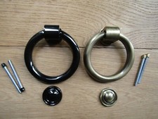 RING DOOR KNOCKER Heavy solid brass country cottage front door knocker ROUND