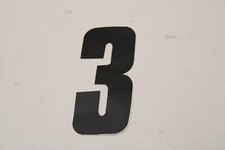 OLD MID SCHOOL BMX NUMBER PLATE STICKER DECAL - 3.5" - STOCK A - 37