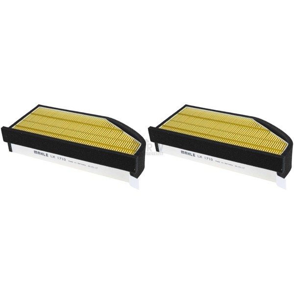 2X Mahle / Knecht LX 1710 Luftfilter Air Filter-image