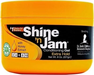 AMPRO Shine N Jam Conditioning Extra Hold Hair Gel - 4 oz | 8 oz | 16oz