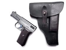 Mauser 1910 Holster 6.35 / 25ACP German Black Leather Vintage Original