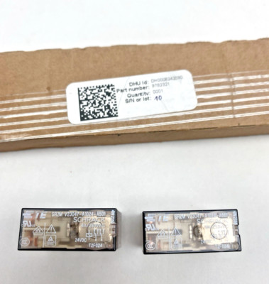 LOT OF 10, V23047-A1024-A501 TE/SCHRACK Relay 24VDC 6A 8PINS