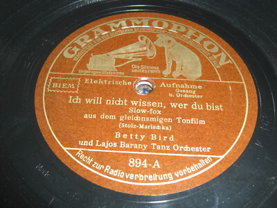 (S7015) Betty Bird - Ich will nicht wissen wer du bist - So eine Nacht .. - 1932