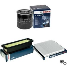 BOSCH Inspektionspaket Filterset Filterpaket für Nissan Micra IV K13_ 1.2 DiG-S