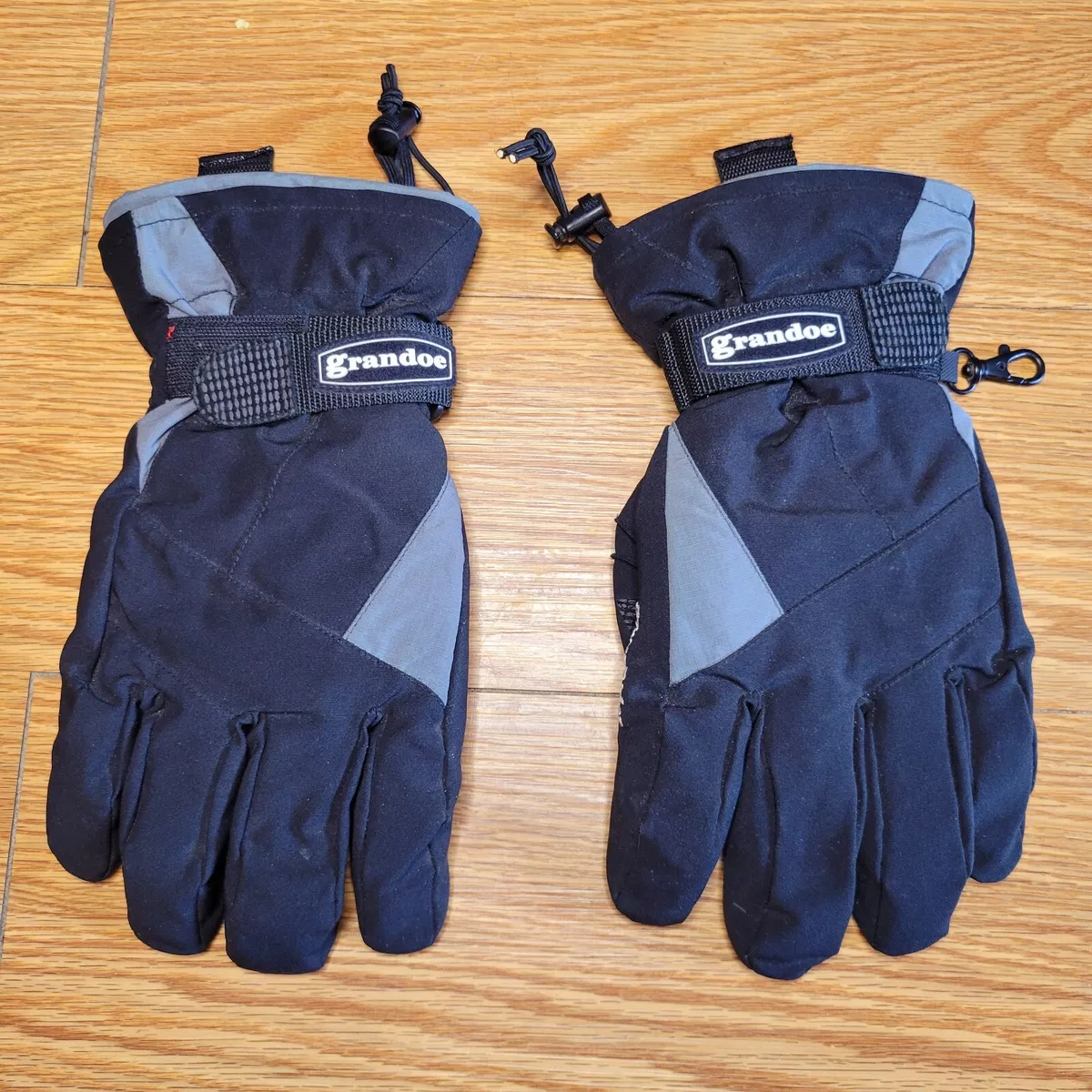 Grandoe Men s Dri Guard Ski Gloves Size Large Black Gray