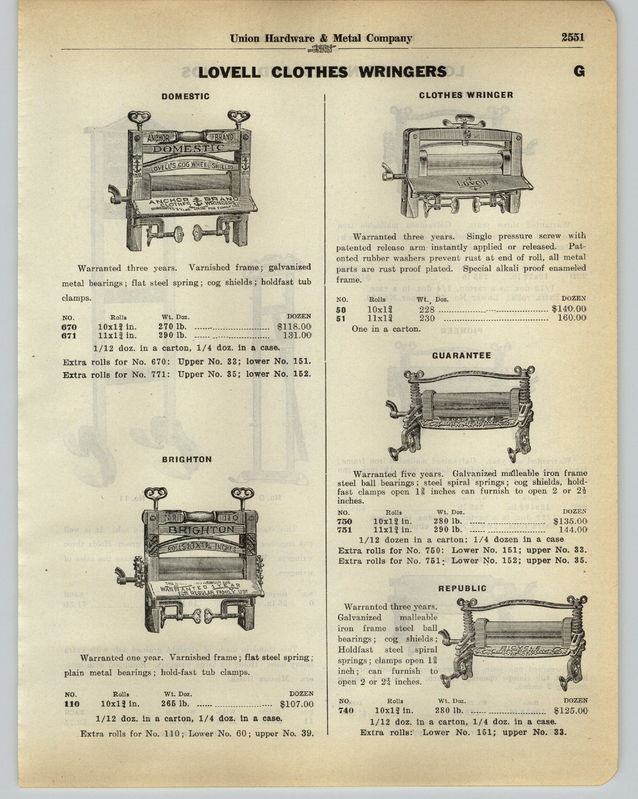 1930 PAPER AD Anchor Lovell Washing Machine Clothes Wringer Store