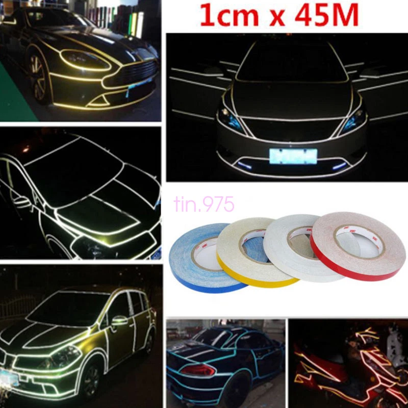 Ultra Glossy Reflective Safety Tape DIY Sticker Decal 150FT Roll - Изображение 2 из 4
