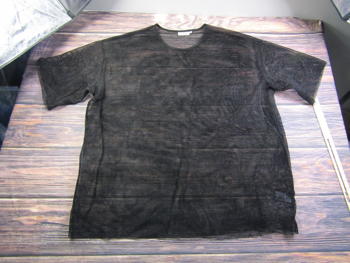 Weekday Womens Size Medium Pam Dress Mesh Transparent Urban Top Black ASOS  | eBay