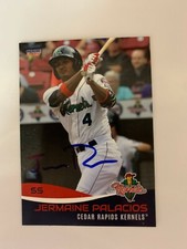 Jermaine Palacios 2017 Signed Cedar Rapids Team Card IP Auto
