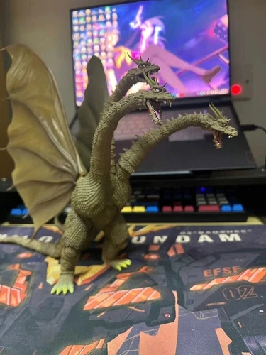 SHF SHM Godzilla King of Monsters King Ghidorah Three-Headed Dragon Action Toys - Bild 11 von 14