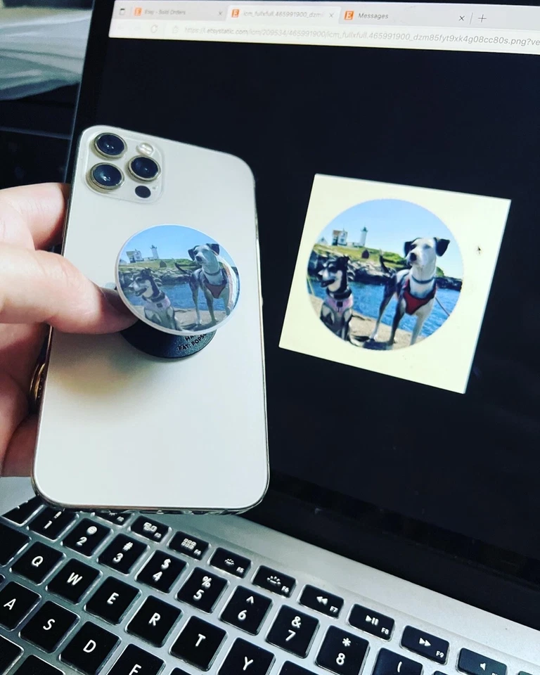 10 Company Logo Pop Sockets Personalized pop socket with your Business Logo - Image 4 of 4