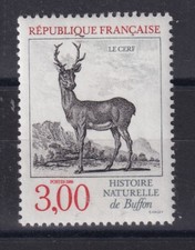 France année 1988 Histoire naturelle  Le Cerf N° 2540** réf 7645