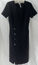 Ann Taylor Dress Women’s Sz 6 Black Knit Career  Modern Professional Lawyer Chic