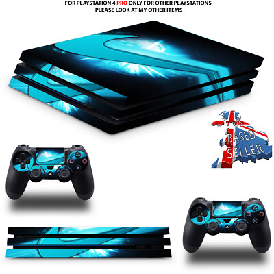 NIKE TICK BLUE PS4 PRO PROTECTIVE SKIN DECAL VINYL