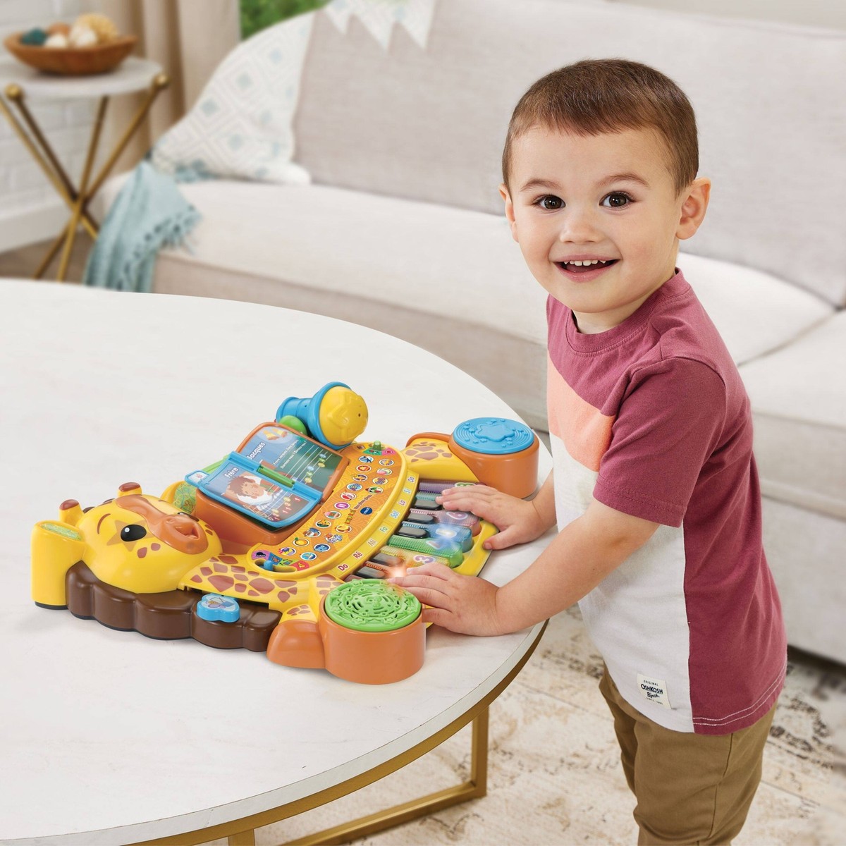 VTech Zoo Jamz Giraffe Piano (French Version), Battery Operated