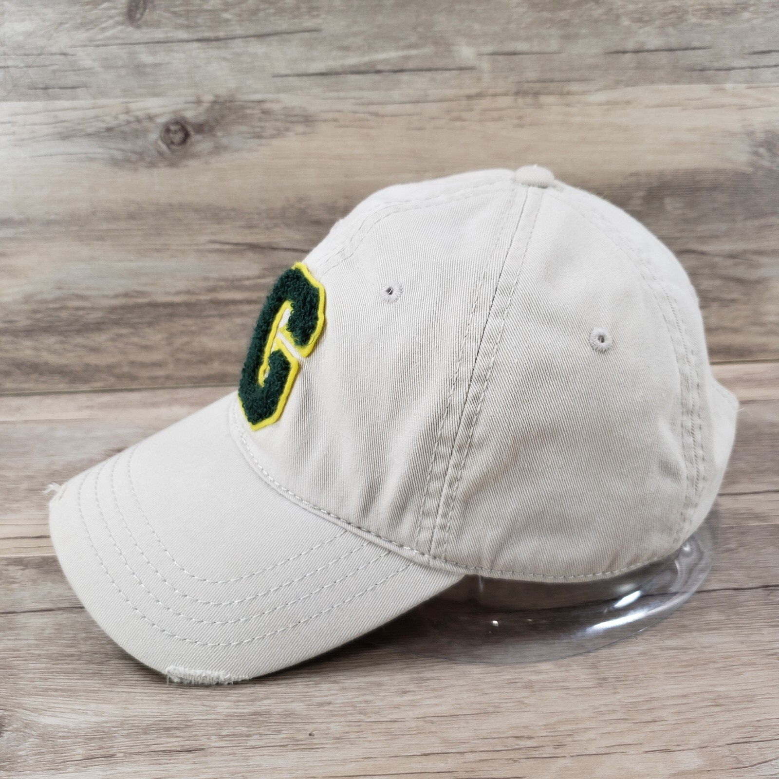 G Lettered Hat Cap Strap Back Initial Patch Beige… - image 5