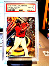 2018 Bowman Platinum Rafael Devers Batting-Ice #2 Gem Mt. 10  