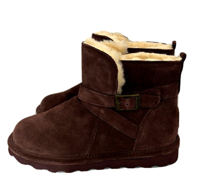 BEARPAW Emersyn Suede Boot with NeverWet Technology-Fig-Size 9-NEW-Orig. $82.25