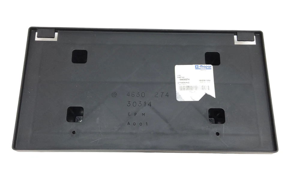 Nuevo soporte de montaje de placa frontal de plástico genuino Chrysler Mopar 04630274 Foto 2 de 4
