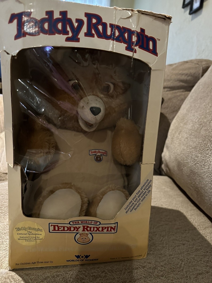 Vintage 1985 Animated Talking Teddy Ruxpin Worlds Of Wonder