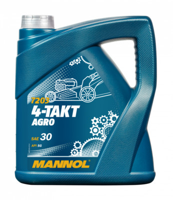 4 Liter MANNOL 4-Takt Agro SAE 30 Motoröl 7203 API SL JASO MA/MA2