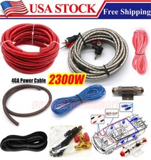 4 Gauge Car Audio Cable Kit Amplifier Install Amp RCA Subwoofer Sub Wiring 2300W