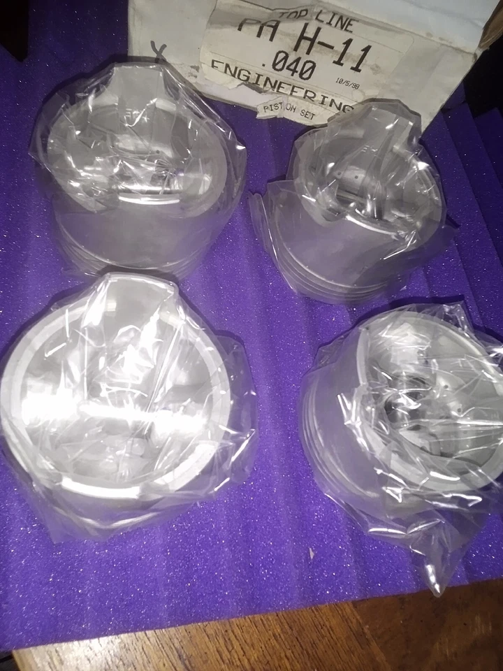 TOP LINE 4 PIECE PISTON SET PA H-11 .040 ! BRAND NEW! - Image 2 of 4