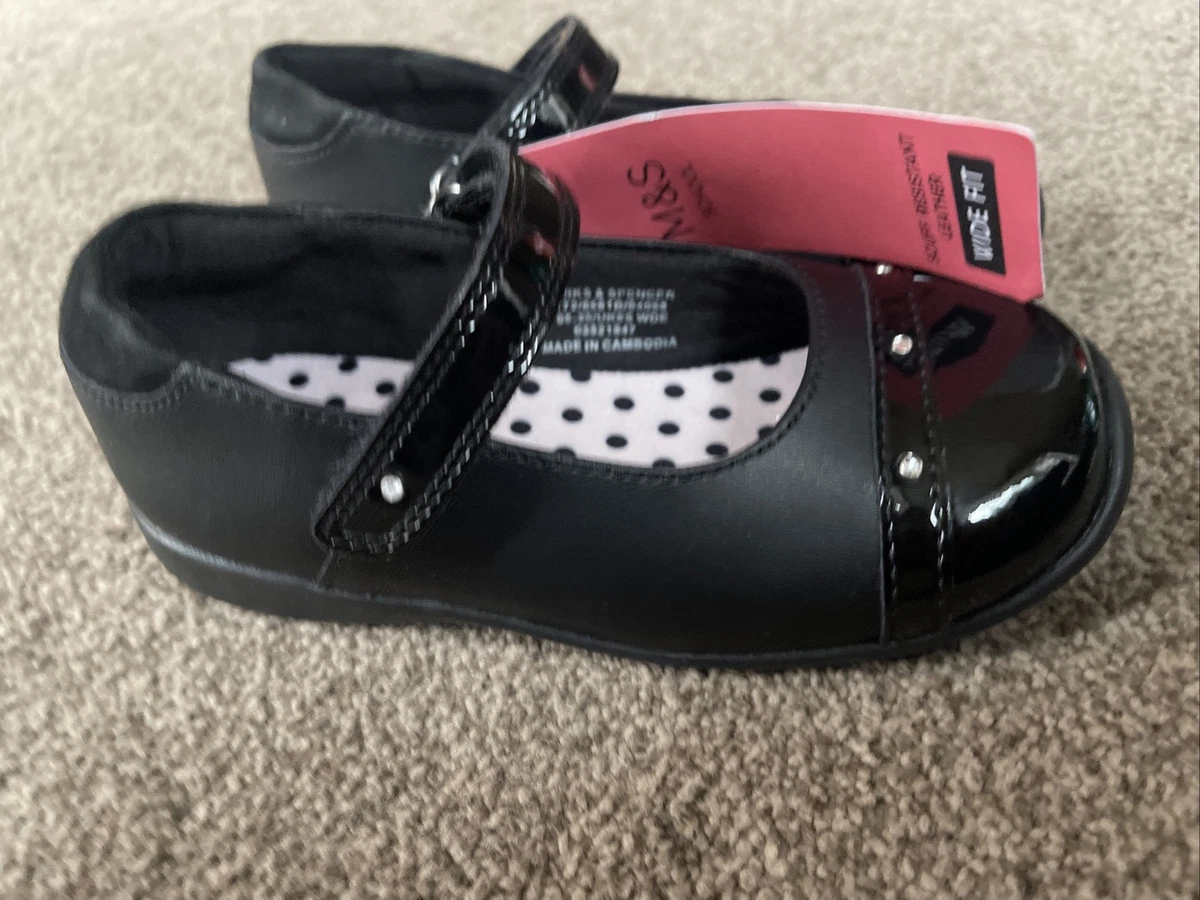 M and s girls shop school shoes