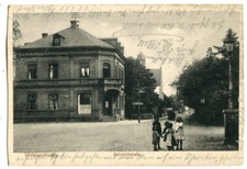AK Weißenthurm bei Neuwied,Bahnhof Straße,Bahnhotel um 1920