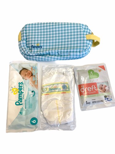 Pampers Viaje Bolsa Bolsa con Cremallera Toallitas De Pañal del Bebé Bata  Verde Agua Guinga Nuevo | eBay
