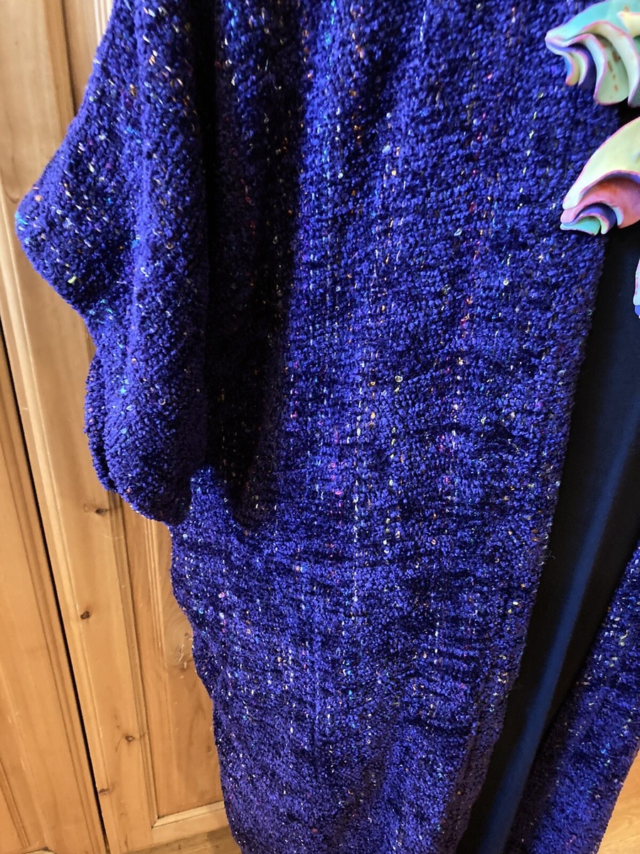 Elizabeth Jenkins Taos Fiber Artist Hand-Woven Chenille Art to Wear Vest Rare View 3