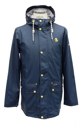 SCHMUDDELWEDDA - JACKE REGENJACKE wind-/ wasserdicht BLAU - Größen L / XXL  NEU