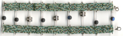 Beaded Jewelry making Kit Tutorial Pattern Beads Instructions Bracelet BK-BR09