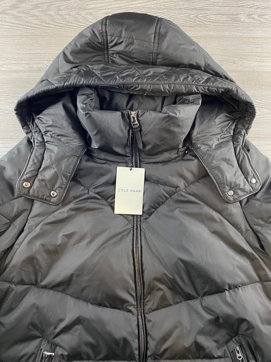 Cole haan hooded hotsell down & feather jacket