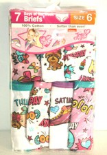 JOJO SIWA 7 DAYS OF THE WEEK BRIEFS UNDERWEAR GIRLS SIZE 6 100 COTTON