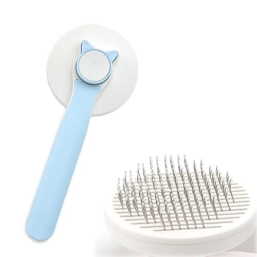 Brosse Auto-nettoyante Elezenioc Pour Chien Et Chat - À Bouton Magique