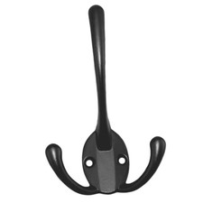 Three Prongs Coat Hooks Double Rustic Hooks for  Garage
