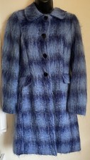 Tocca Mohair Blend Coat Blues 8 Usa