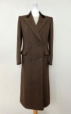 Aquascutum Brown Vintage Wool Jacket Size Uk 12 Usa 8 Ita 44 Large Trench Coat