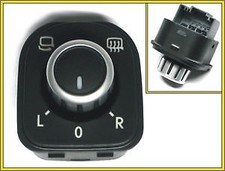 VW GOLF V 5 COMANDO PULSANTE REGOLAZIONE SPECCHIETTI 5K0959565 CROMATO NUOVO