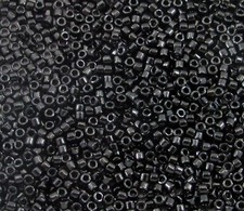 11/0 Miyuki DB0010 Black Delica Seed Beads, 5 Grams Tube