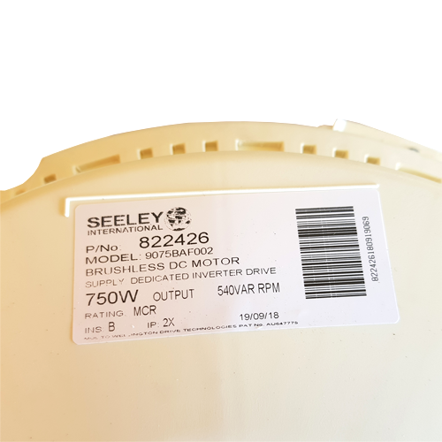 750w Breezair Direct Drive Icon motor suits EZH175,EXH170,EXS180,EXQ170