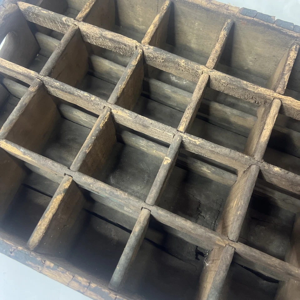 Botella de soda roja verde metal portador de caja de madera marca Arrow de colección Foto 4 de 4