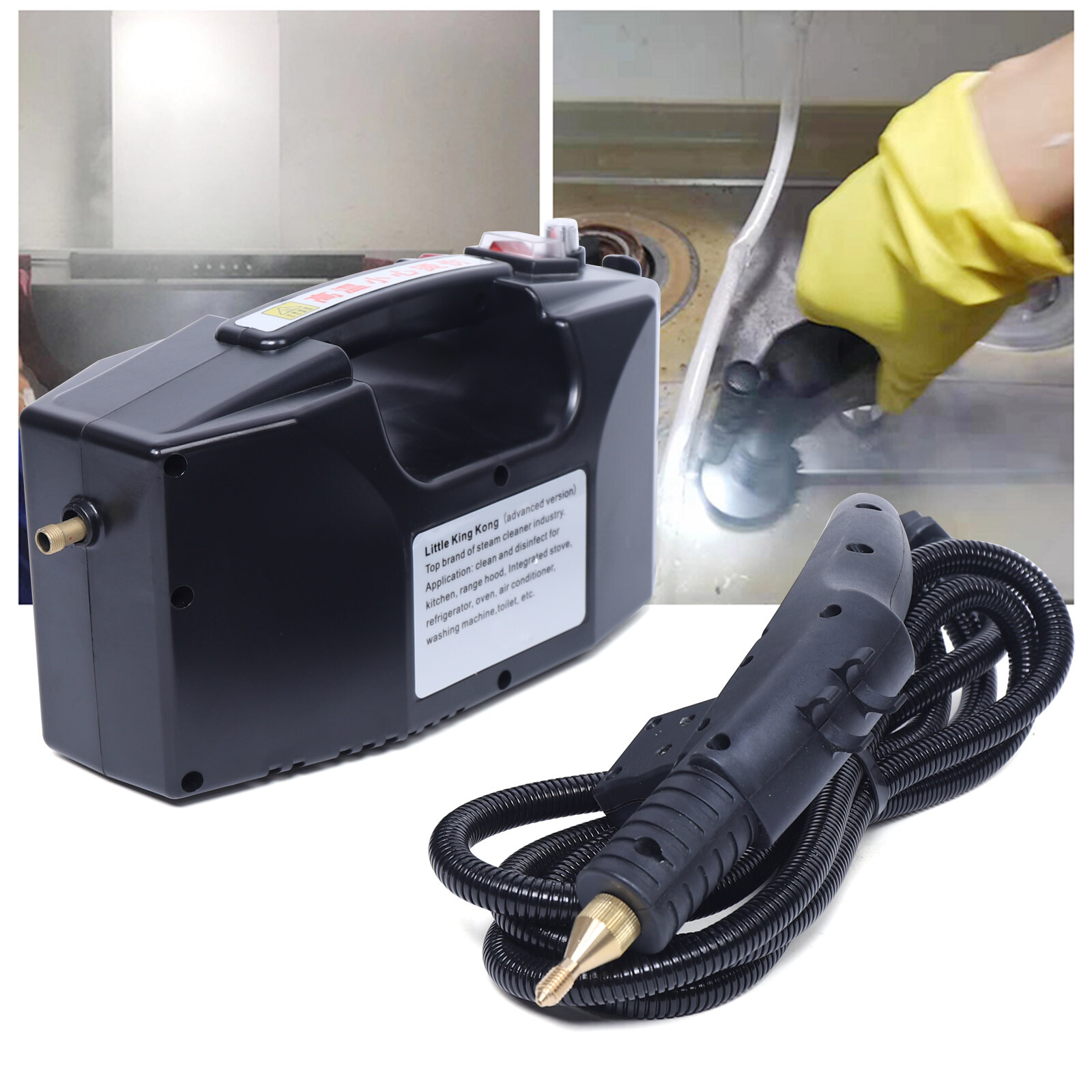 1600W Commercial High Temp Steam Cleaner High Pressure Cleaning Machine