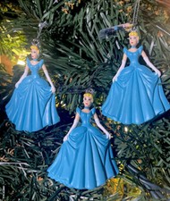3ct 2025 Disney Mini Cinderella Ball Gown Christmas Tree Ornaments New w Tag