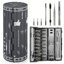 128pcs Precision Screwdriver Set With Flexible Shaft, Professional Tool Kit