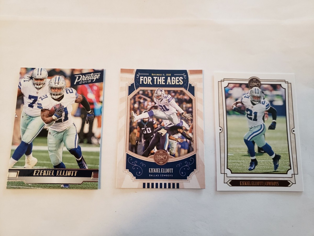 Ezekiel Elliott (3) Football Card Lot Prestige Legacy